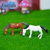 Moss Micro Landscape Decor: New Style Miniature Horse Pony PVC Handmade Doll