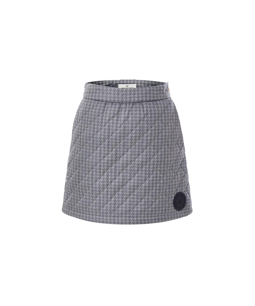Aow Houndtooth Jqd Quilting Skirt