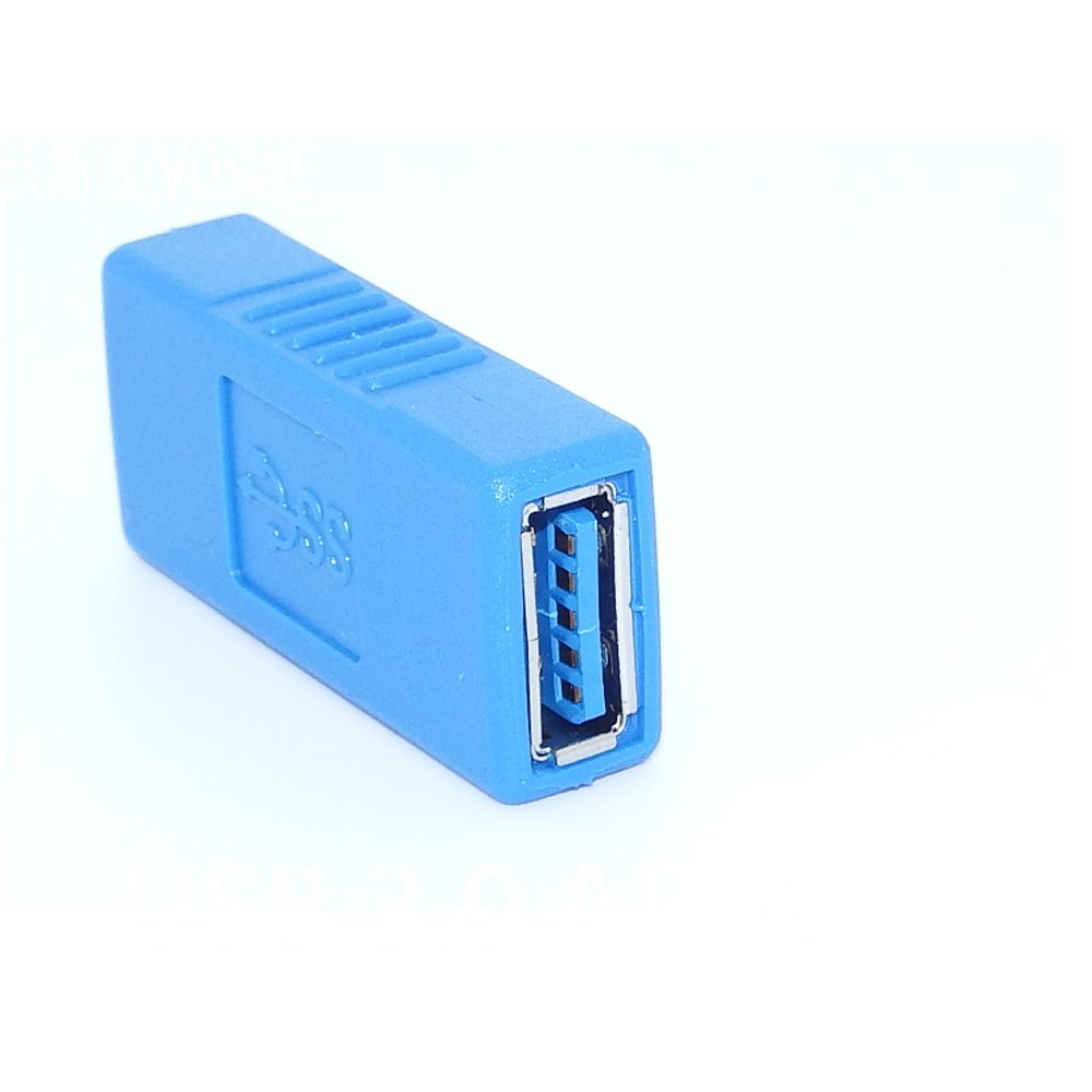 Black Blue Consumer Electronics Type A Female To Female Coupler Gender Connector USB 3.0 Adapter