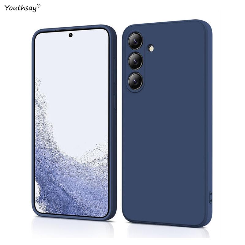 Для Samsung Galaxy M35 5G жидкий силиконовый чехол Samsung Galaxy M35 M55 чехол Funda Coque мягкий TPU телефон бампер Samsung GalaxyM35