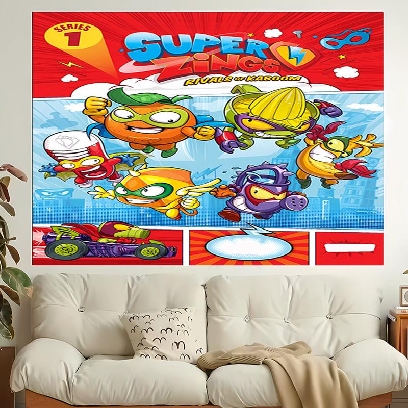1pc Superthings1 Tapestry, Living Room, Bedroom, Office, Party Decor, Ideal Festive Gift