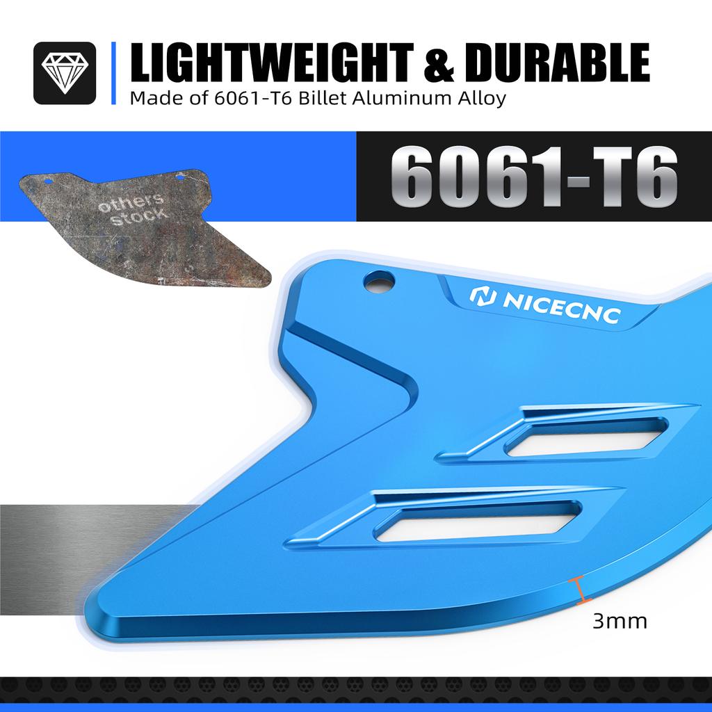 NICECNC Front Rear Brake Disc Guard Protector For Suzuki DRZ400SM DRZ 400SM DRZ400 SM 2005-2024 Aluminum Motorcycle Accessories