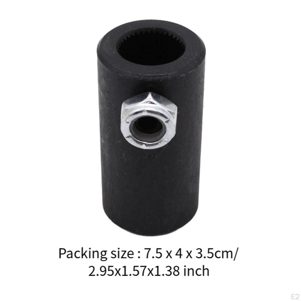 5/8in 36 Spline To 3/4in Round Smooth Steering Shaft Coupler High Performance Portable Replacement