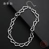 Необычное кольцо короткое ожерелье из сплава, персонализированная панк хип-хоп простая универсальная цепочка на ключицу