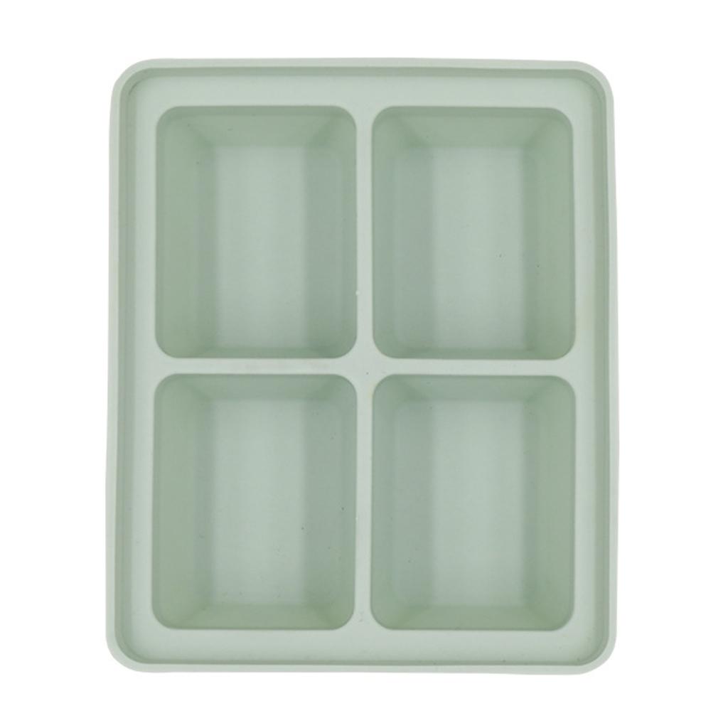 Morandi Color Big Grid Ice Cube Mold Бытовая форма для кубиков льда с крышкой Квадратная форма для кубиков льда Формы для кухонных принадлежностей