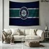 Seattle mariners Wall Tapestry Aesthetic Wall Hanging Printed Fabric Blanket Decorative Tapestries for Bedroom Living Room Home Decor