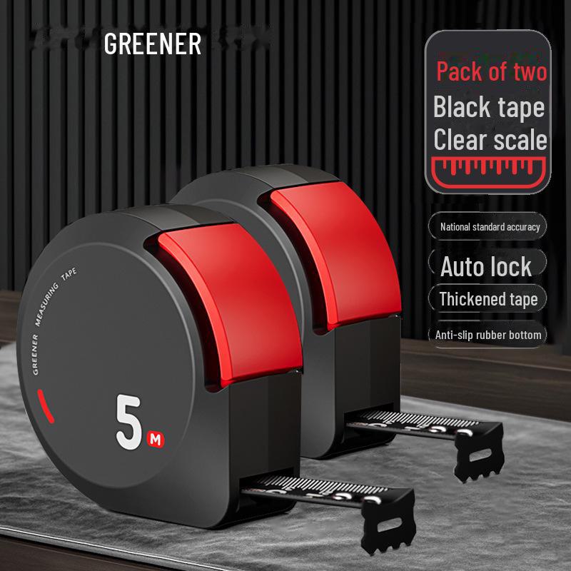 Износостойкая высокоточная рулетка Green Forest - 3 м/5 м Mini, с защитой от порезов