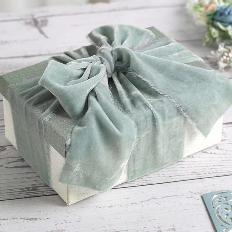 1 м/рулон Бархатная лента с флокированием, отрываемая вручную, DIY, украшение для торта, подарка, свадебного приглашения, браслета, цветов, бархатная лента, отрываемая вручную