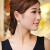 Simulation Freshwater Pearl Drop Earrings Ball Shape Ear Hook Simple Long Earrings  Ear Jewelry