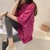 2025 Summer Candy Color Women's Loose Korean T-Shirt - Short Sleeve Student Style