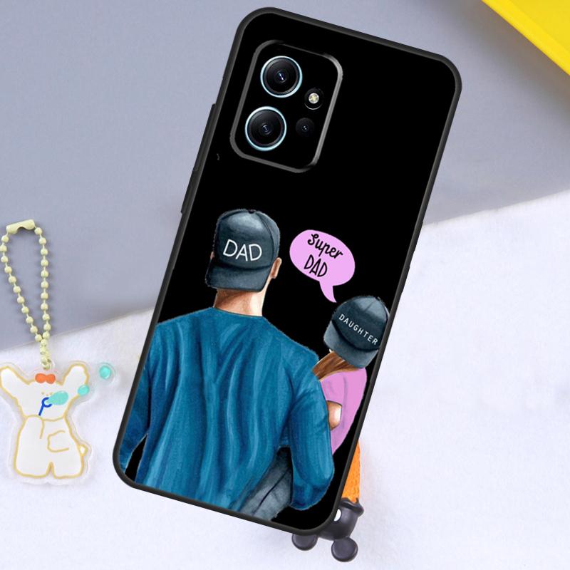 Чехол "Супер Папа Мама Малышка Двойняшки" для Xiaomi Redmi Note 12 9 10 11 Pro 12S 9S 10S 11S Чехол для Redmi 12 13C 12C 9C 10C