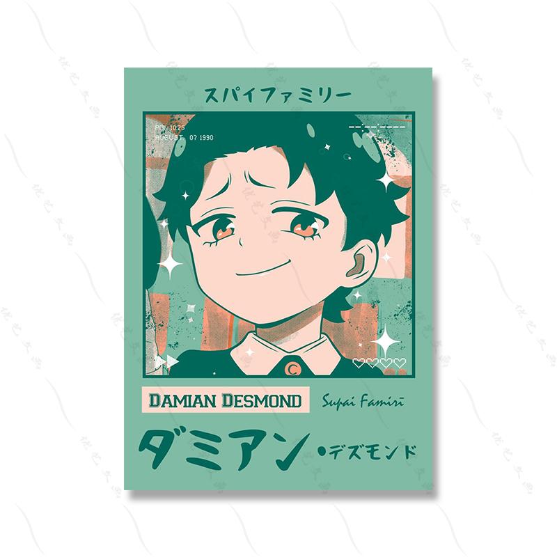 Модная визитная карточка, аниме, художественный постер, принт для девушки, общежитие, настенный холст, современный холст, картина для комнаты, домашний декор, корейский мультфильм