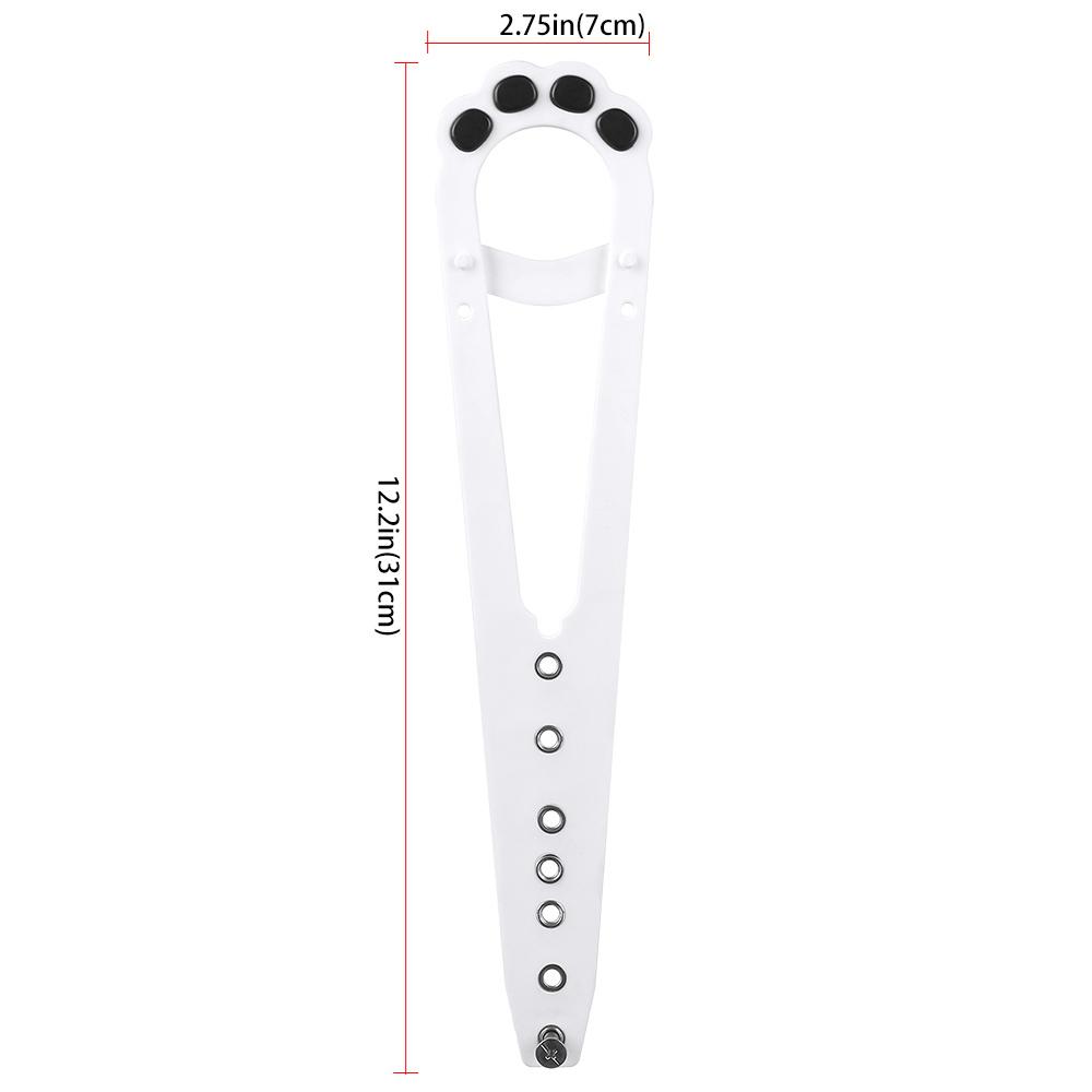 2 Pcs Cute Cat Paw Shaped Cat Door Latch Holder Adjustable Door Strap for Pets