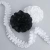 Elegant Multifunction 2.5cm Wide Ruffled Ribbon Polyester Ribbon Ruffled Lolita Headdress Clothing Design Diy Lace Accessories Home Decoration