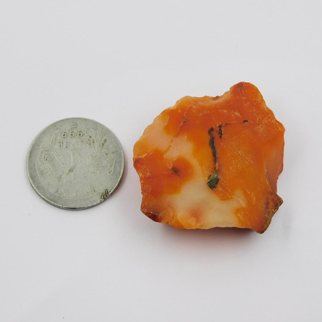 Earth Mined Natural Orange Sapphire 145 Ct Uncut Rough Loose Gemstone