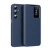 Для Samsung Galaxy A16 A56 A55 A17 A37 A57 Чехол-книжка Smart Window, Пробуждение/Сон по приложению, Чехол-кошелек для защиты телефона, Чехол с карманом для карт
