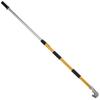Drywall Flat Box Handle, 40''-64'', Anodized Aluminum Flat Finishing Extension Handle, 5-Section Length Adjustable, Non-slip Grip and 360° Painting