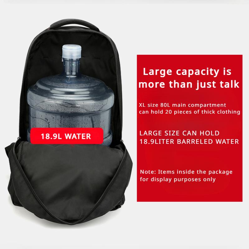 Рюкзаки большой емкости на открытом воздухе, 60 л/80 л. Износостойкая оксфордская дорожная сумка с двусторонней молнией. Унисекс. Спортивная сумка для отдыха. Сумка для багажа. Рюкзаки для студентов колледжа.