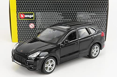 Bburago Porsche Cayenne Diecast Model Car 1/24 Scale CAYENNE Turbo 2010 (Black) [Parallel Import]