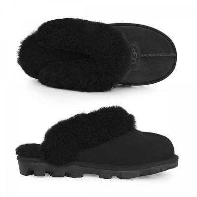 5125 Blk Кокетка Черные тапочки