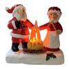 Santa Campfire Night Light LED Plug In Cute 3D Spooky Fake Flickering Fire Nightlight for Home