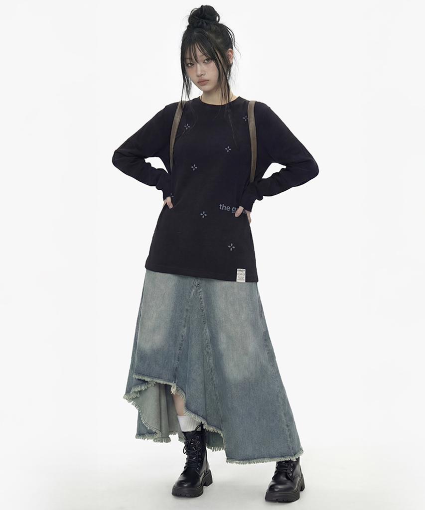 GRAVER [Unisex] Petal Long Sleeve T-Shirt_3 Colors