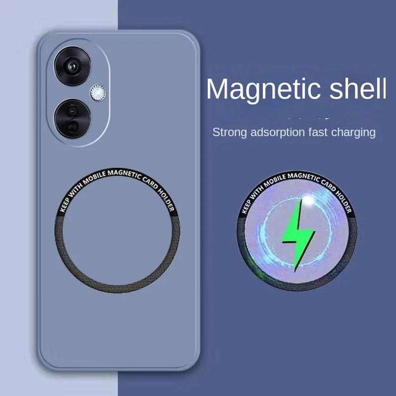 Роскошный магнитный беспроводной чехол для Magsafe для Oneplus 12 Nord Ce 2 3 Lite 9 8 10 Pro 10T 11 Ударопрочный мягкий бампер
