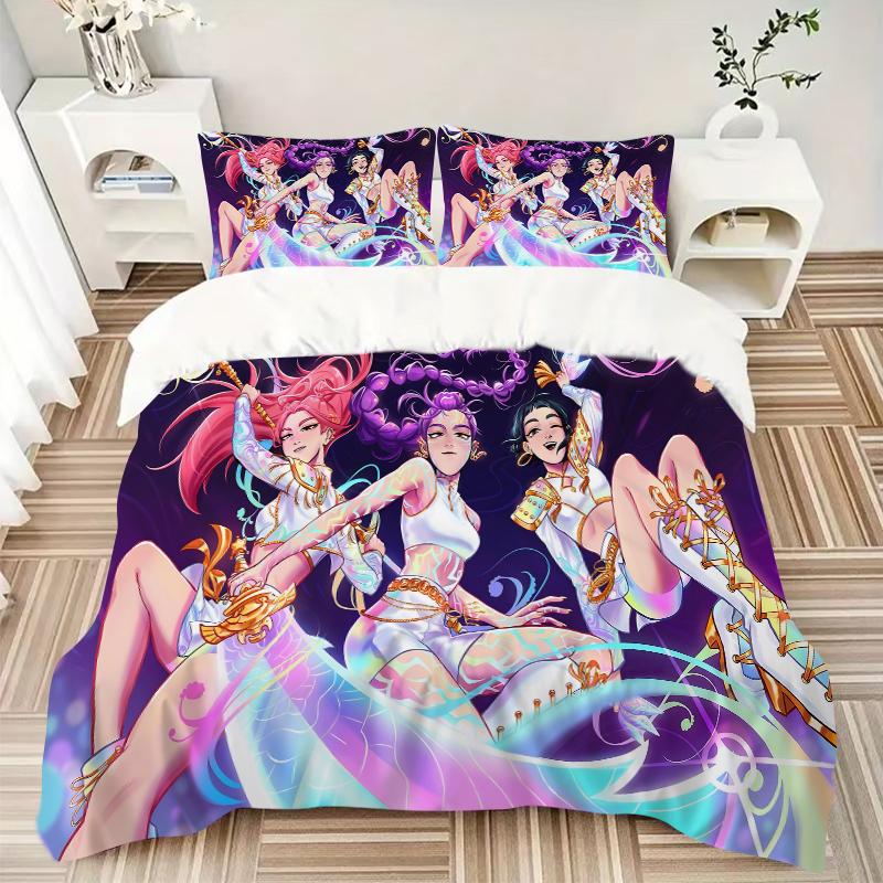 3Pcs Fantasy Dance Party Bedding Sets For All Sizes New 3D Printed Bed Cover Comforter Duvet Cover Pillowcase Bedroom Decoration
