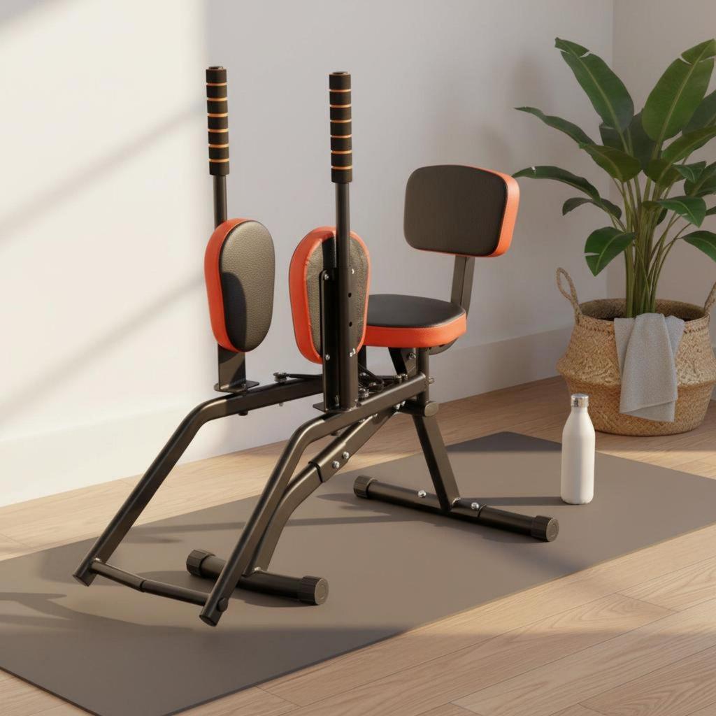 Inner Outer Thigh Exercise Machine 360° Rotating Leg Pads Pelvic Adduction