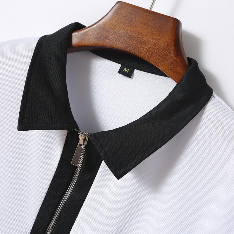 Callaway Новая мужская осенняя футболка-поло с длинными рукавами в европейском и американском стиле с лацканами, модная облегающая мужская футболка с цветными блоками