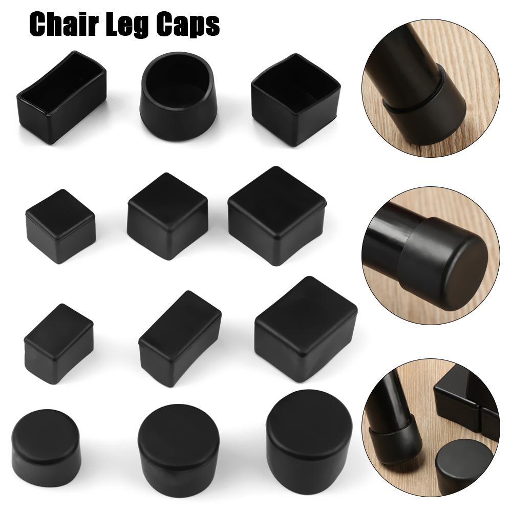 4pcs/set Table Socks Round Bottom Furniture Feet Chair Leg Caps Silicone Pads Non-Slip Covers