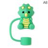 1PC Creative Straw Covers Cap For Cup Compatible Silicone Reusable Straw Tips 10mm For Drinking Straw Topper Decoration