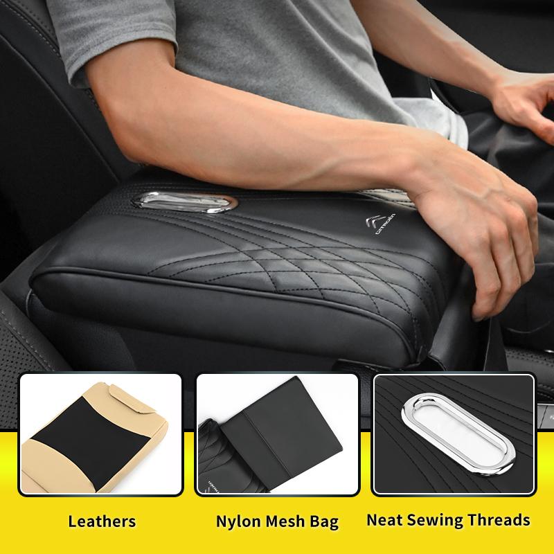AQP4 Car Armrest Box Tissue Box PU Leather For Citroen C4 C3 C5 C1 C3 Berlingo Celysee Cactus Picasso Aircross Saxo Grand