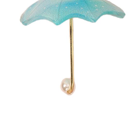 1 пара женских серег-зонтиков, ювелирные изделия контрастного цвета, универсальные милые серьги-крючки