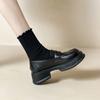 Small leather shoes platform spring new college style Mary Jane women's shoes one pedal single shoes