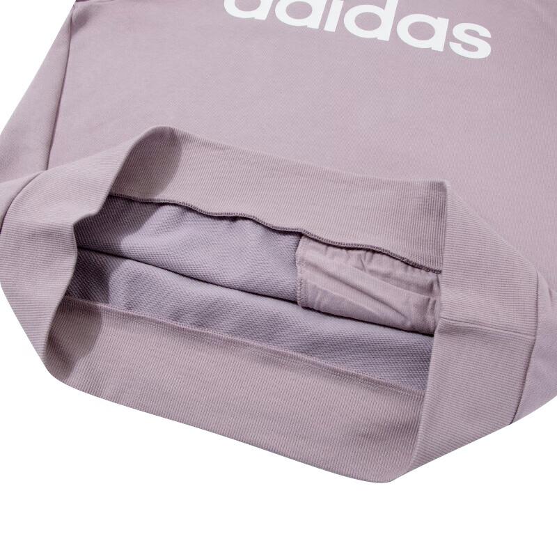 adidas Повседневный свитер с заниженной линией плеч и буквенным принтом, с длинным рукавом, женская толстовка, фиолетовый цвет JJ0429