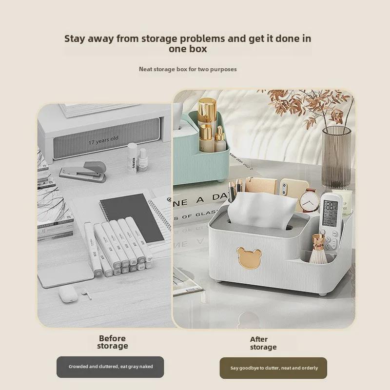 Креативный ящик для хранения салфеток и пульта дистанционного управления для журнального столика в гостиной или ресторане