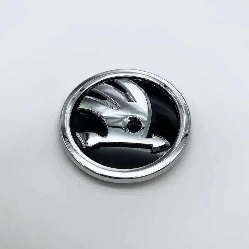 Skoda 2025 Горячий 80мм 90мм 100мм Логотип Значок Автомобиля Передняя Решетка Радиатора Автомобиля Задний Багажник Шильдик для Skoda Octavia Rapid Fabia A7 Superb KAMIQ V