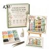 Thoughtful Handmade Presents DIY Sea Glass Mosaic Art Kit, Ocean/Landscape Inspired Artwork Kit with Colorful Pieces, Craft Set for Adults Acrylic