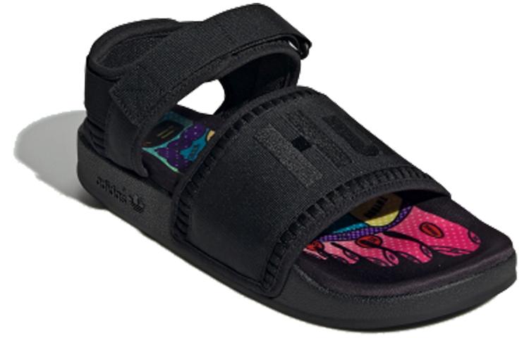 Шлепанцы Adilette Pharrell x Adilette Adidas Originals 2.0 'Core Black' EG7824