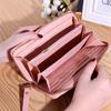 Fashion Zipper Long Wallets Womens Long Coin Money Purses Handbags Coin Purse Cards Holder PU Leather Wallet