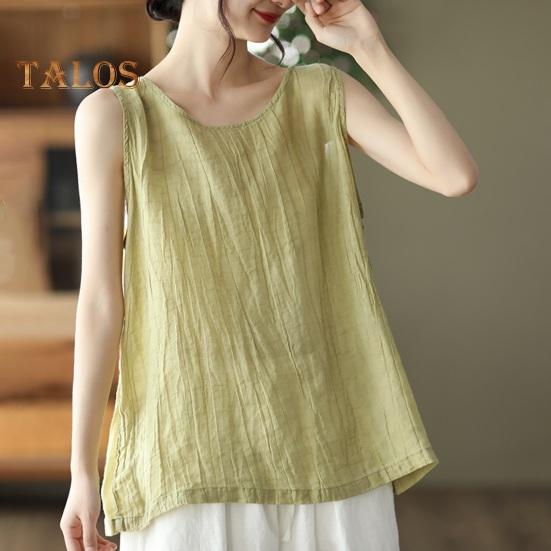 Женский жилет с круглым вырезом без рукавов, однотонные топы на бретелях, однотонный свободный крой, тонкий спортивный жилет, уличная одежда