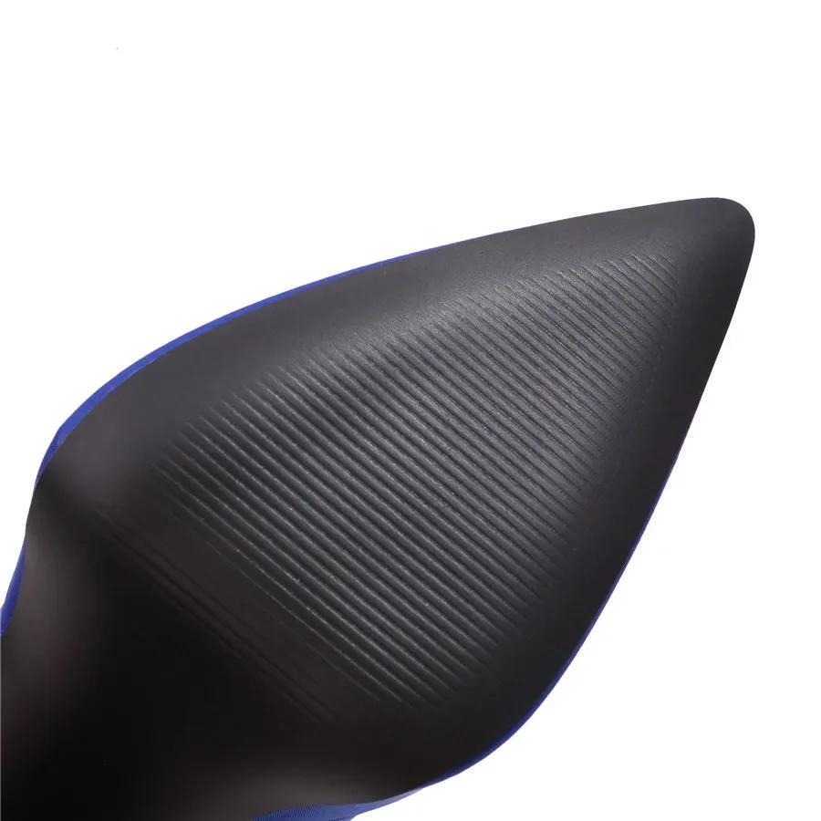 Женские ботильоны на платформе, на высоком толстом каблуке, с острым носком, розово-красные, фиолетовые, из эластичного атласа, для вечеринки, клуба, женские осенние короткие ботинки-слипоны