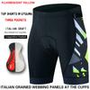 Mens Cycling Shorts With Gel Pad Breathable Quick Dry Compression 3 Pockets Road Bike Riding