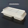 Biodegradable Corn Starch Disposable Meal Box Set, 1100ml