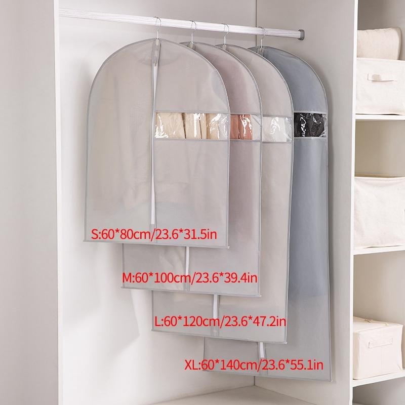 Dustproof Clothing Covers Damp-proof Garment Bags Clothes Dust Cover Suit Dress Protector Dressing Room Hanging Closet Organizer