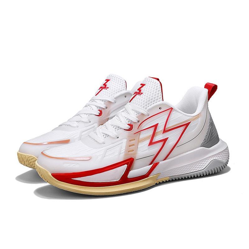 Баскетбольные кроссовки мужские спортивные кроссовки новые 2 весна и лето сетчатые дышащие светящиеся высокие износостойкие кроссовки