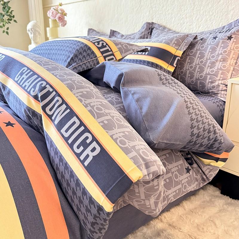 Fresh Style Cotton Bedding Set - 1.2m 1.5m 1.8m 2.0m Soft Breathable Bed Linens