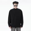 51 Hip Hop BF American Street Thickened Mock Neck Hoodie Men's Fall and Winter Self-Heating Dralon Long Sleeves Bottoming Shirt Tops