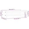 VidaXL Support de moniteur Gris 50x27x15 cm Bois de pin solide 814021